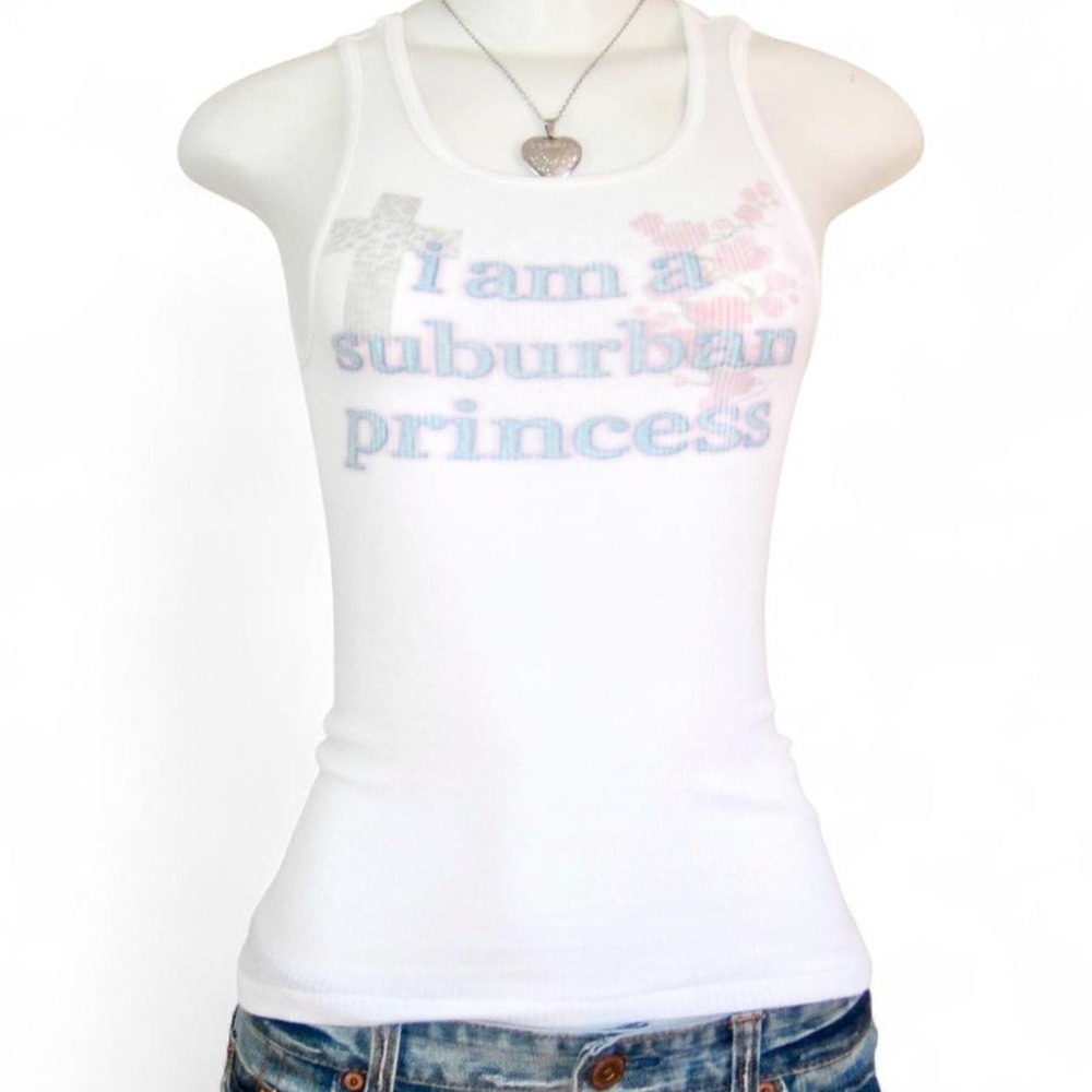 Y2k indie sleaze tank
